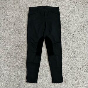 J Brand Black Skinny Ankle Zip Inner Thigh Patch Jeans Womens 30